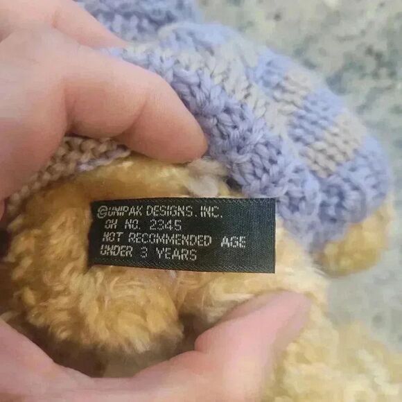 𝅺Boyd's Bears 8" Stuffed Animal Teddy Bear w Striped Sweater - Picture 7 of 9